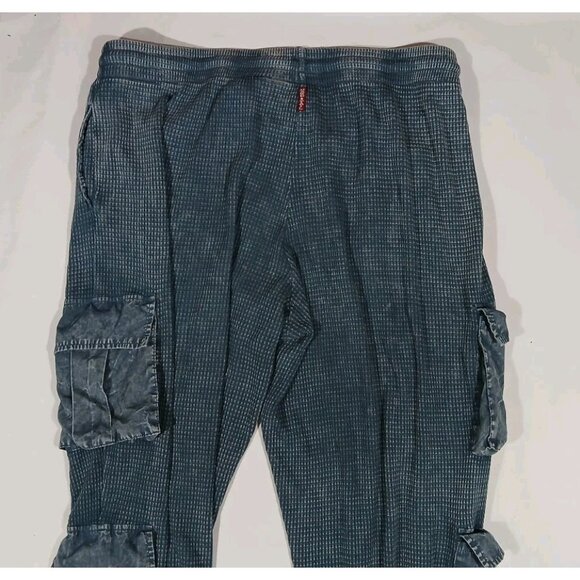 Hard Tail Forever Cargo Jogger Pants Size XXL Waffle Knit Gray Pull On Casual - Picture 6 of 7